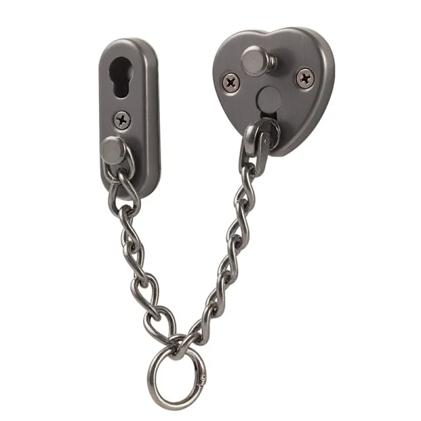 Heart-shaped Door Chain in Gold Stainless Steel Green Green