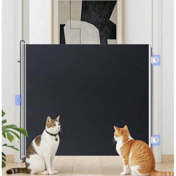 Safety Gate Removable, Dog Gate / Roller Shutter Gate, Safety Gate for Babies, Children & Pets, Without Drilling, 50/58/68x125 cm 125×68cm