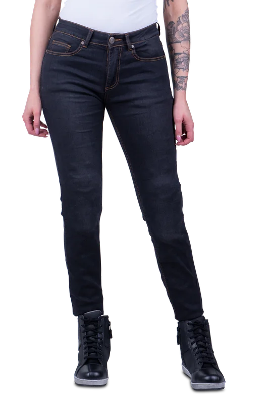 MC-Jeans Course Lara Slim Fit Dame Sort W30 x L32
