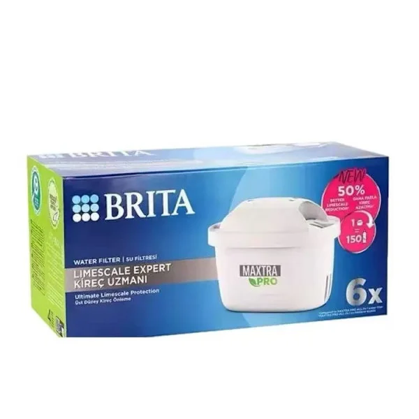 Tyskt BRITA filterelement vattenkokare kök vattenrenare hushållsvattenrenare tredje generationens filterelement [Mörkblå] PRO version 6 stycken)