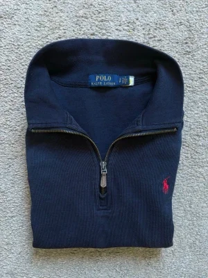 Mörkblå half-zip tröja Polo Ralph Lauren