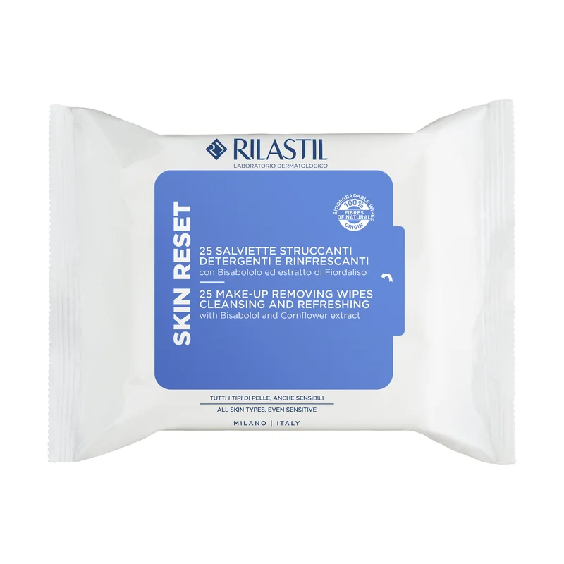 Rilastil Skin Realist Salviette struccanti detergenti 25pz - Salviettine detergenti viso