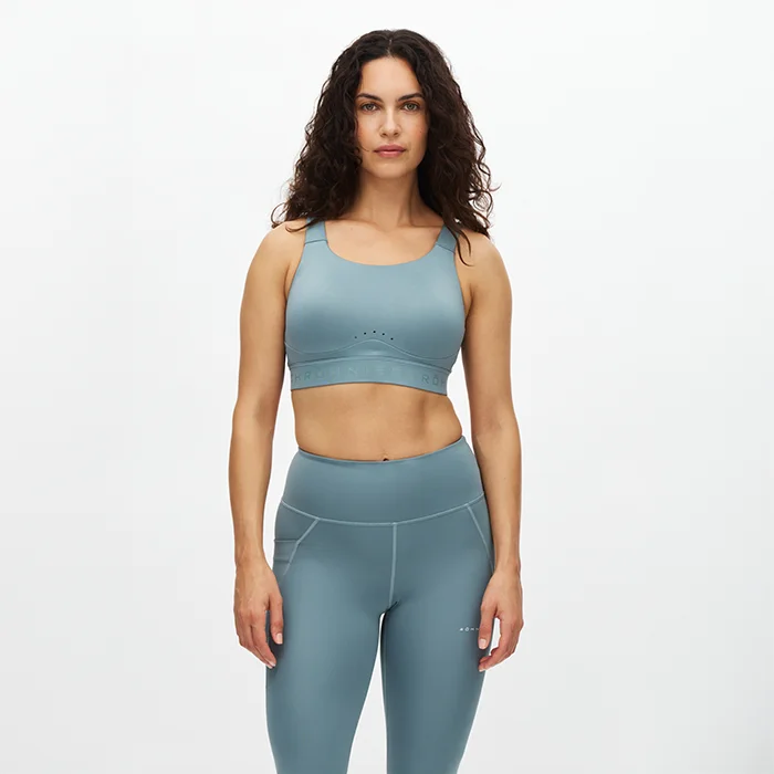 Sports-BH Röhnisch Firm Sports‐BH Høj Support Blå - Bodyman.dk