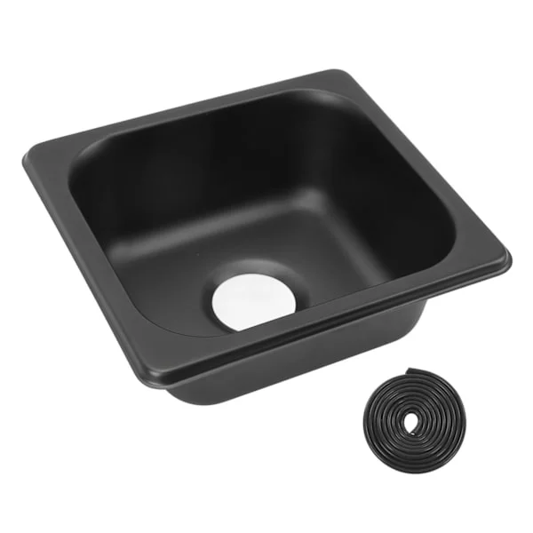 175 X 160 X 70 mm RV Diskho 304 Rostfritt Stål Svart Elektropläterad Liten Bardiskho för Båt Husvagn RV Husbil