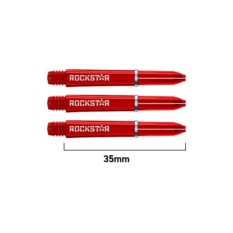 Winmau Joe Cullen Rockstar Nylon Ring Grip Shafts | Winmau.com Short / Red