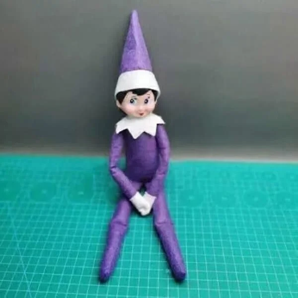 2024 julklapp 12 tums Elf On The Shelf jultraditionsdocka röd blå lila flicka