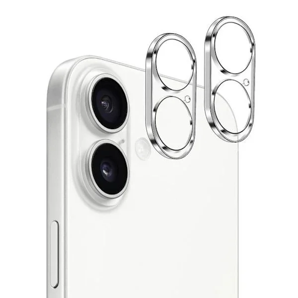 Beskyttende kamera for iPhone 17 [2-pakning] Herdet glass bakre kameralinsebeskyttelse Phonillico Transparent