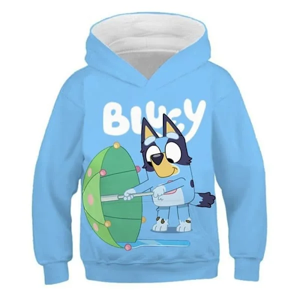 Bluey Bingo Pappa Mamma Fleece Matching Family Cosplay Sweatshirt, Boys' Realistic 3D Printed Graphic Hoodie Girls A 5XL A 5XL