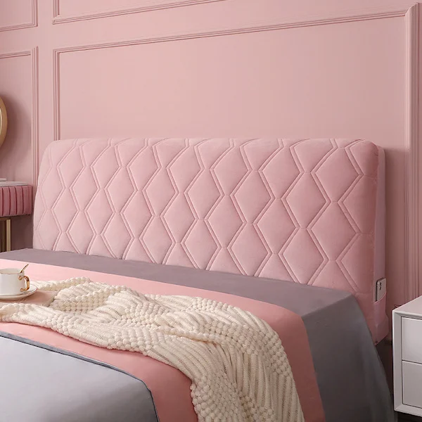 Sänggavelöverdrag Sammet Sänggavel Överdrag (1,5 m, rosa)