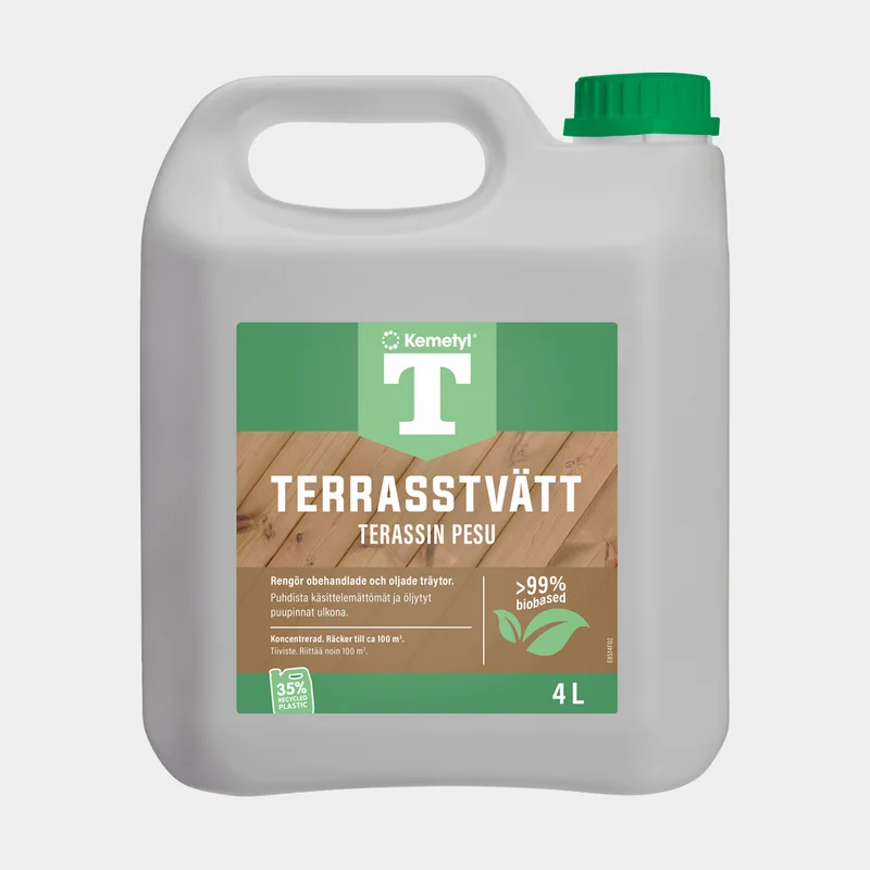 Trærens Kemetyl T-Terrasstvask, 4 liter