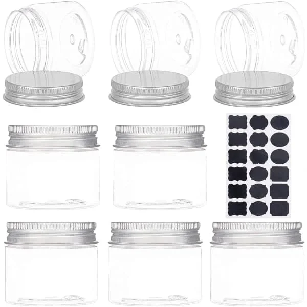 /NN/18-pakning 50 ml aluminiumslokk husholdnings klare plastbokser{F2}