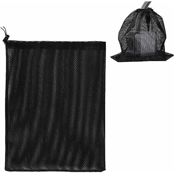 Pump Bag, Pump Filter Mesh Bag, Pond Pump Filter Bag, Pump Mesh Bag, Home Water Pump Filter Accessories (41×31cm, Black)