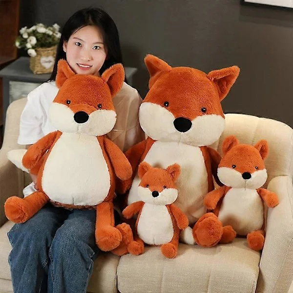 35cm Mjuk Fluffig Räv Plyschleksak Söt Tecknad Djur Räv Gosedjur Flickor Älskare Alla Hjärtans Dag Present Kawaii Soffdekor Kuddar