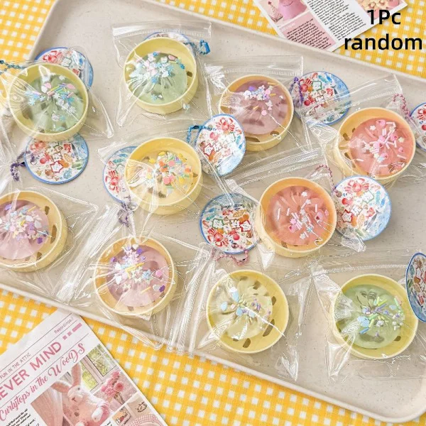 Mini Steamer Steamed Bun Squeezable Toys Set Långsam Återhämtning Stressavlastning