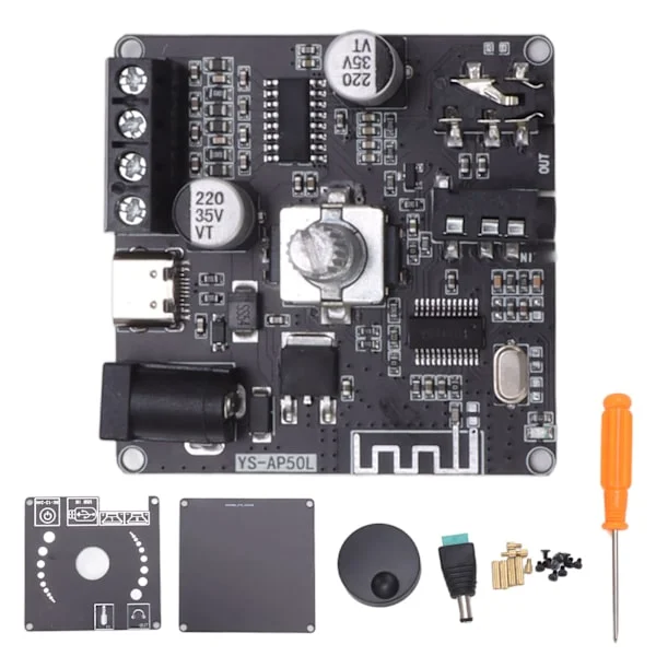 Bluetooth Forstærker Board Høj Effekt Dual Channel Stereo Digital Forstærker Modul 2x50W DC12‐24V