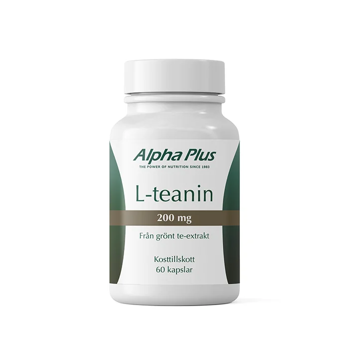 Alpha Plus L-teanin 200 mg 60 kapslar