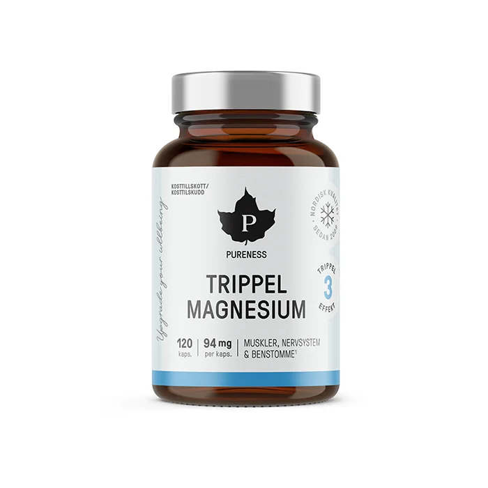 Pureness Trippel Magnesium, 120 kapsler - Bodyman.dk