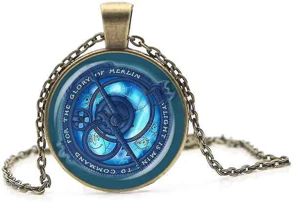 Vintage Amulett Trollhunters Halskæde Hængende Smykker Trollhunter Amulett Smykker Bronze Farve Kæde Til Børn Kvinder Mænd Gave