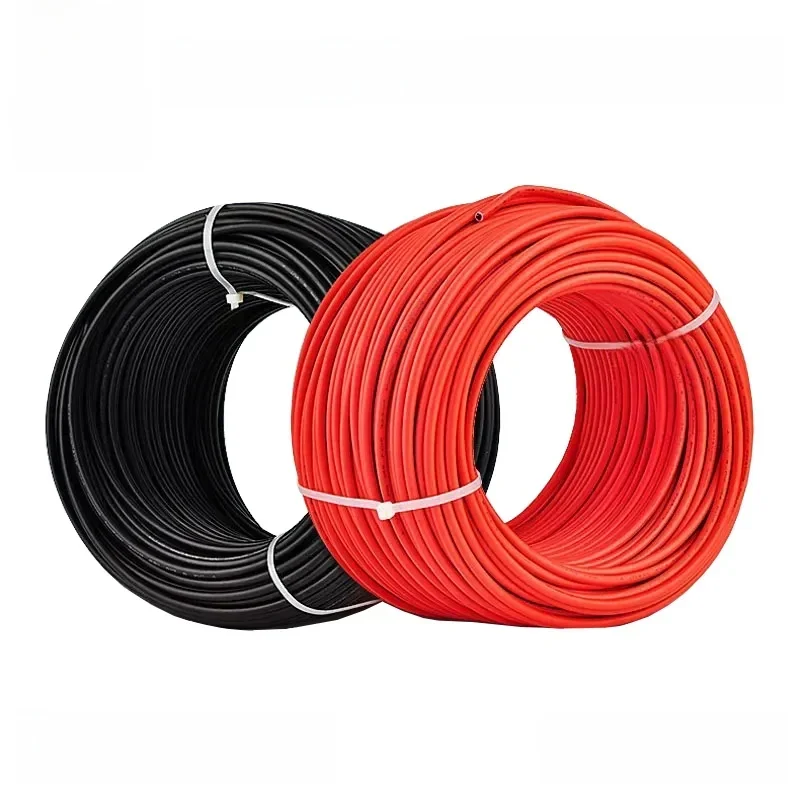 AliExpress - 2,5 mm2 14 AWG Solarstromkabel Draht PV-Kabel TÜV-Kabel für PV-Panels Anschluss Rot Schwarz Mantel 5/10/20 m 5 10 Meter 2,5 mm2