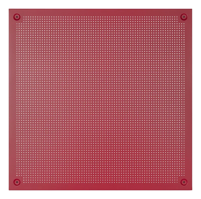 PELA 495053 Verktøytavle 950 x 950 mm, rød, Garasjeinnredning & oppbevaring