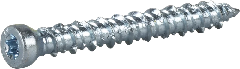 ESSVE 511280 Betongskrue Ø 7,5 mm, TX30, FZB 65 mm, 6-pakning, Innfesting