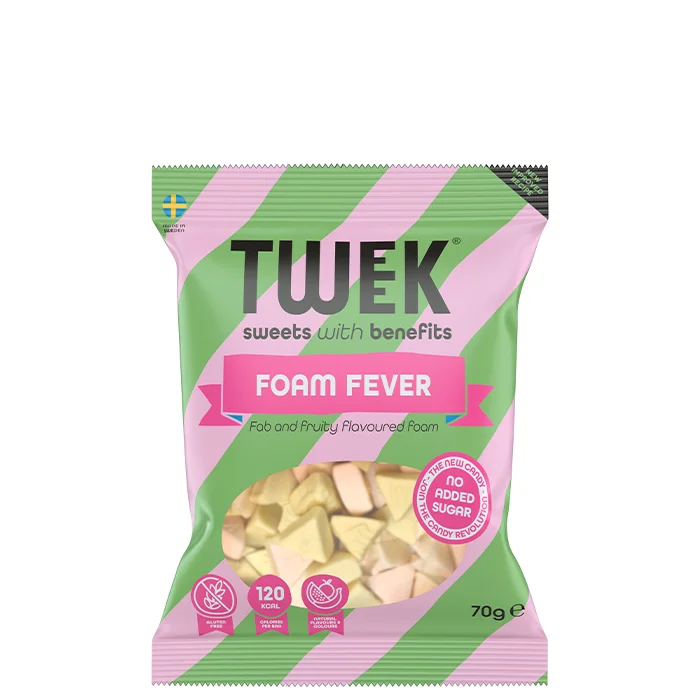 Slik & Snacks Tweek Kaloriefattig Slik 80 g, Foam Fever - Bodyman.dk