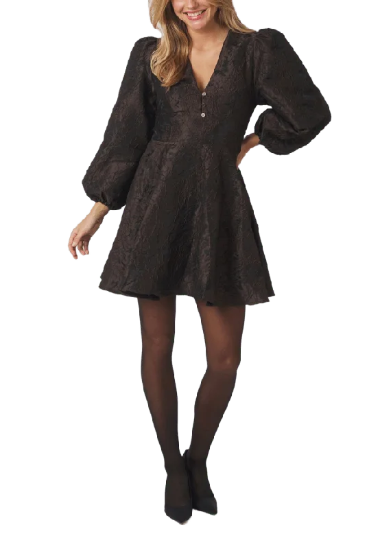 Neo Noir Milly Brocade Dress Klänningar Dam Brun 36