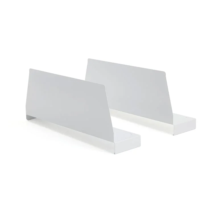 Avdeler SUPPLY til stålhyller, 2-pk., 160x440 mm, hvit