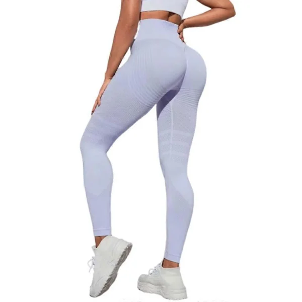 Cellulite 3D Leggings, Høj Talje, Mave Træning med Balde Løft, Anti-Cellulite Leggings til Fitness Træning Lys Lilla S Lys Lilla