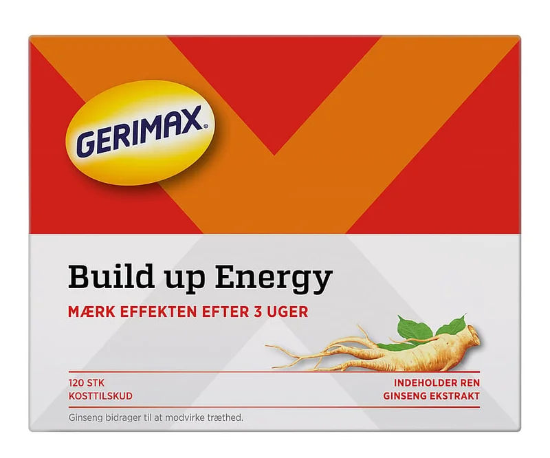 Gerimax Build up Energy​ 120 tabl., Sport & Velvære, Protein & Energi, Ginseng