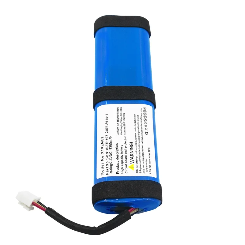 AliExpress - Für JBL Xtreme 2 Xtreme 3 Xtreme2 Xtreme3 Ersatzakku 7.4V 5200mAh Bluetooth Lautsprecher Akkus Akkumulator 6wire Stecker