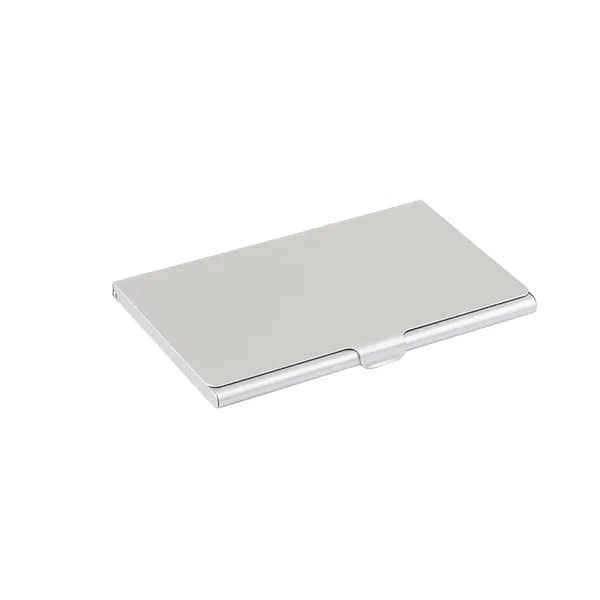 Metall Kortfodral Box Aluminium Visitkort Postkort Förvaringsfodral Portabel Stor Kapacitet Kortbehållare för Män och Kvinnor