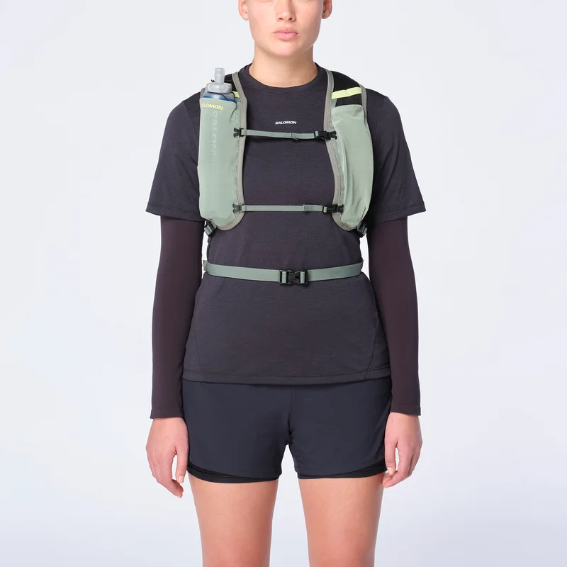 Salomon - Plecaki Torby i plecaki Cross 8 - Green Milieu / Agave Green