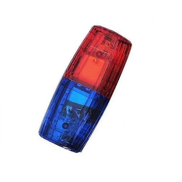 LED Röd Blå Multifunktionell Clip Blinkande Varnings Säkerhets Axel Polis Lampa USB