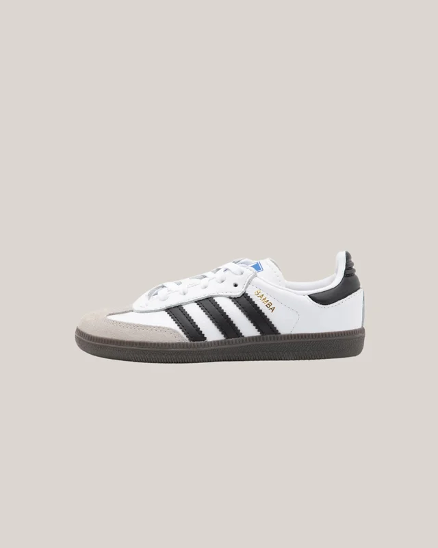 Adidas Originals SAMBA OG J Vit Skor Unisex - Kids Brand Store