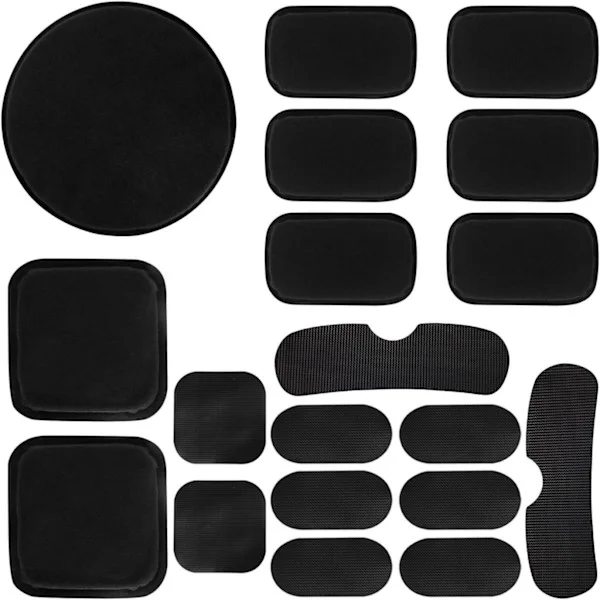 Universal Helmet Liner Foam Pads - Helmet Replacement Foam Pad Set - Helmet Foam Pads - Helmet Accessories - Easy to Install and Remove - Black-FA-