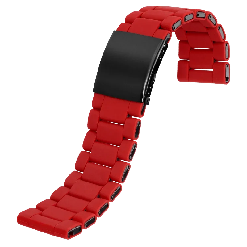 AliExpress - Herren-Armband aus Edelstahl und Gummi, rotes Armband für Diesel-Uhren DZ7370 DZ7396 DZ7395 DZ4289 DZ7430