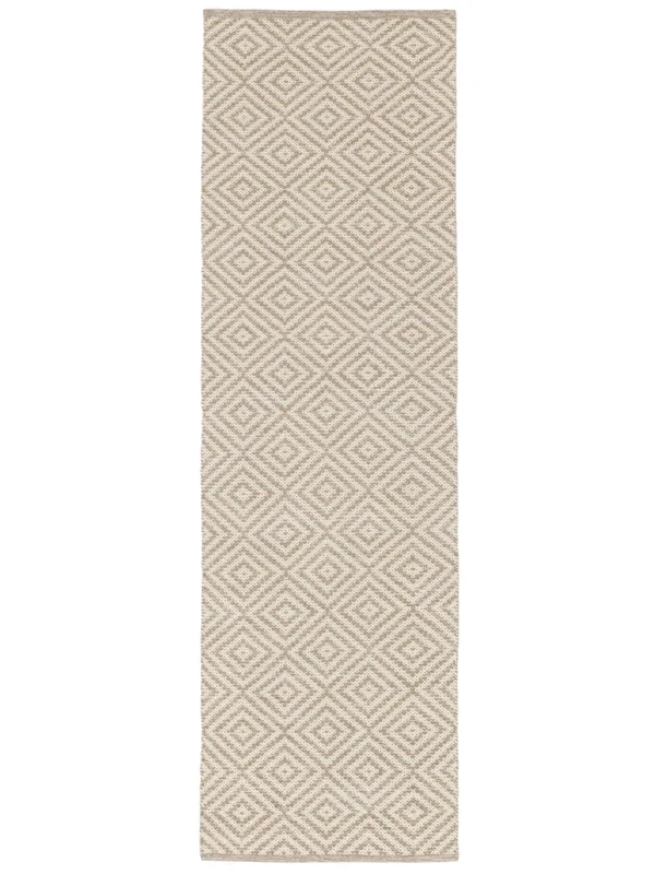 Lite Solveig Teppe - Beige/Vit 80X250 Bomull, Skandinavisk Stil