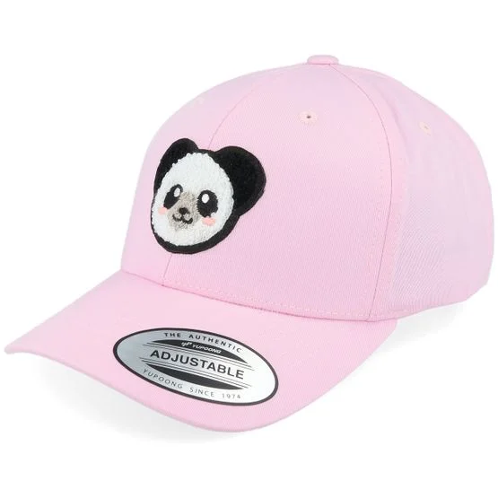 Kiddo Cap - Pink - adjustable - Cap - Kids Panda Chenille Patch Pink Adjustable - Hatstore