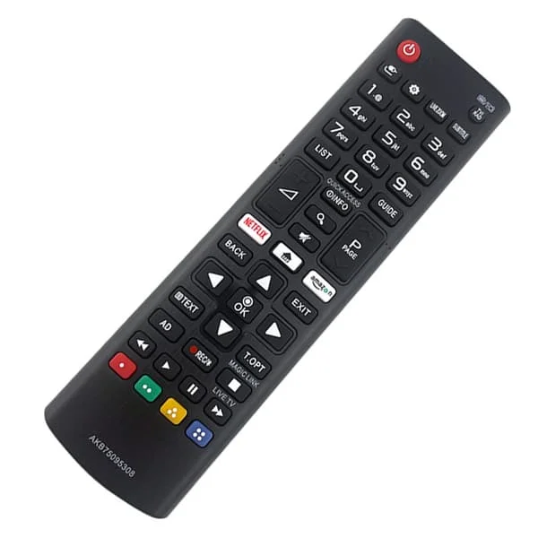 Universell fjernkontroll for LG, fjernkontroll for LG TV, kompatibel med alle originale LG Smart TV-fjernkontroller, med batteri