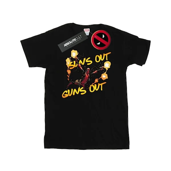 Marvel Herr Deadpool Sun ́s Out Guns Out T-Shirt L Svart