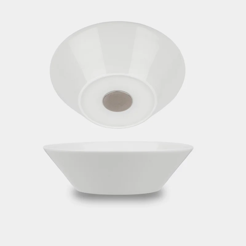 Magnetiska skålar i porslin Silwy Porcelain Magnetic Bowl, vit, Ø16 cm, 2-pack
