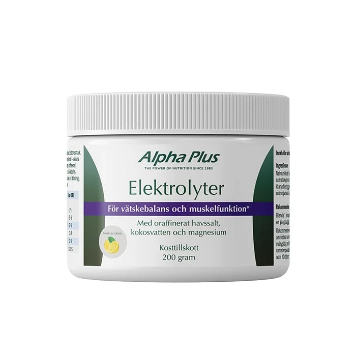 Alpha Plus Elektrolyter 200 g Citronsmak
