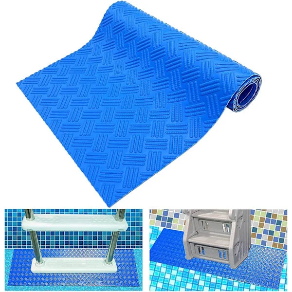 Liukumaton matto uima-allasportaille 23 × 90 cm PVC-porrasmatto uima-allas liukumattomalla pinnalla, liukumaton matto märille alueille sisä- ja 