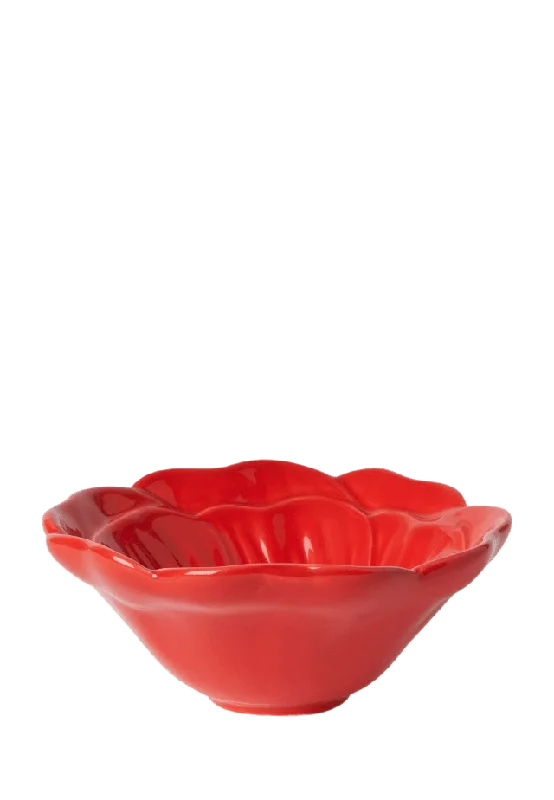 Åhléns Home Skål i porslin VALLMO 12 cm Skålar Röd ONESIZE