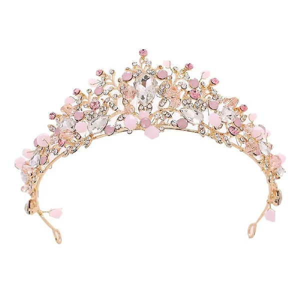 Pige Krystal Tiara Prinsesse Kostume Krone Hårbånd Brude Bryllup Håndlavet Hår