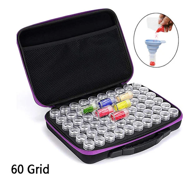 Diamond Painting Tools Accessories Storage Box 7/15/30/60 Compartments Beads Storage Bottles Case for DIY Diamond Painting