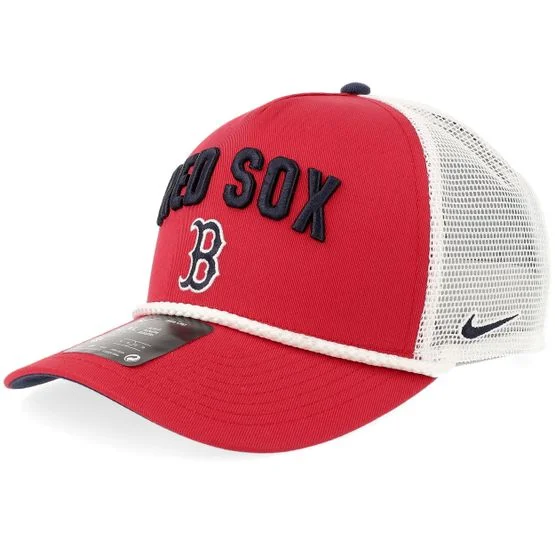 Nike MLB - MLB - Red - trucker - Cap - Hatstore Exclusive x Boston Red Sox Primetime Rise S Red/Navy/White A-frame Trucker - Hatstore