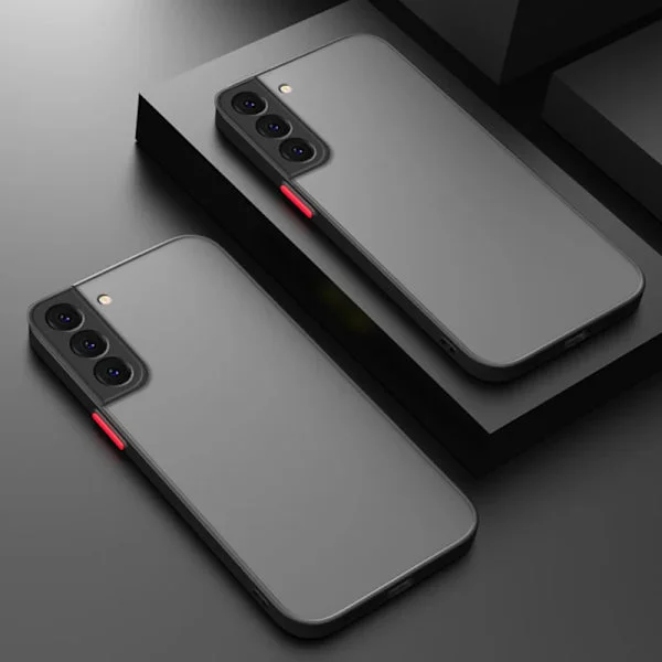 ARMOR Stötsäkert Matt Skal kompatibelt med Samsung Galaxy S20 S21 FE S22 Plus S23 S24 S25 Ultra 5G Stötfångare Baksida