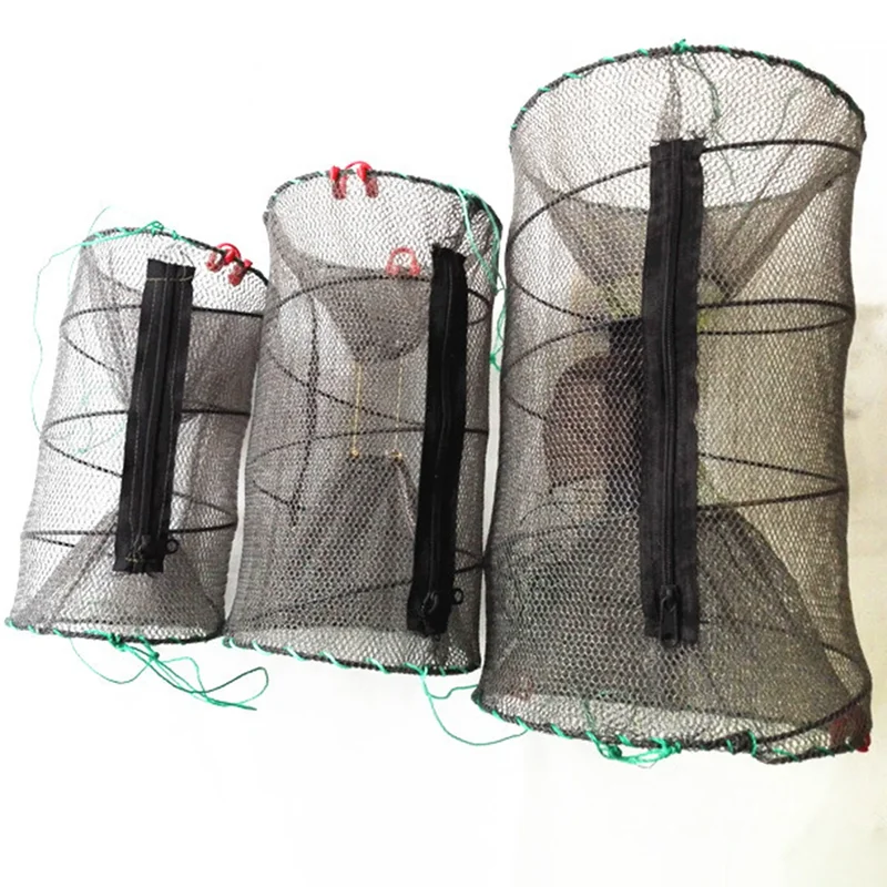 AliExpress - Foldable Floating Fish Protection Cage Fishing Net Mesh Crayfish Crab Fish Trap Shrimp Lobster Cage Fishing Folding Network